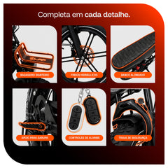 Bicicleta Elétrica L40 Plus 1000W-9