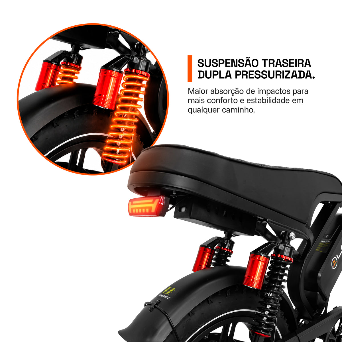 Bicicleta Elétrica L40 Plus 1000W-4