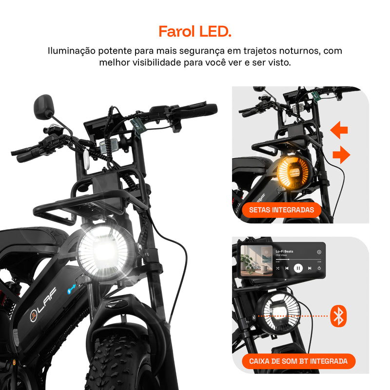 Bicicleta Elétrica L40 Plus 1000W-3